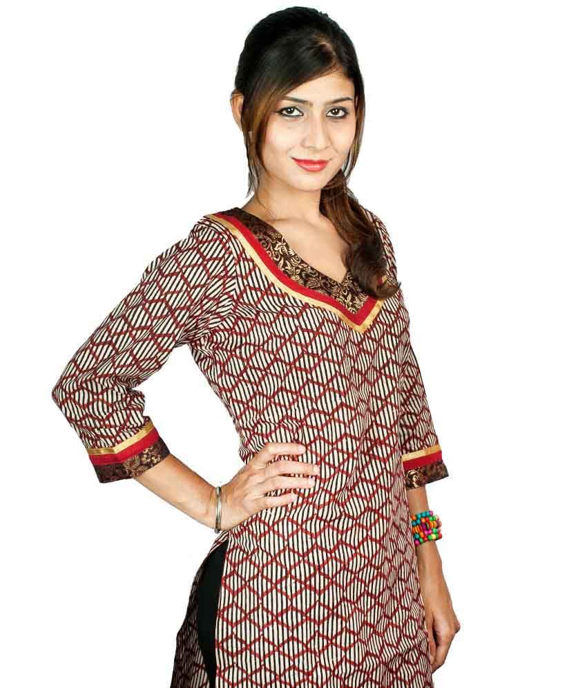 Nightwear_sahiba Multi Color Cotton Kurti Buy Nightwear_sahiba Multi