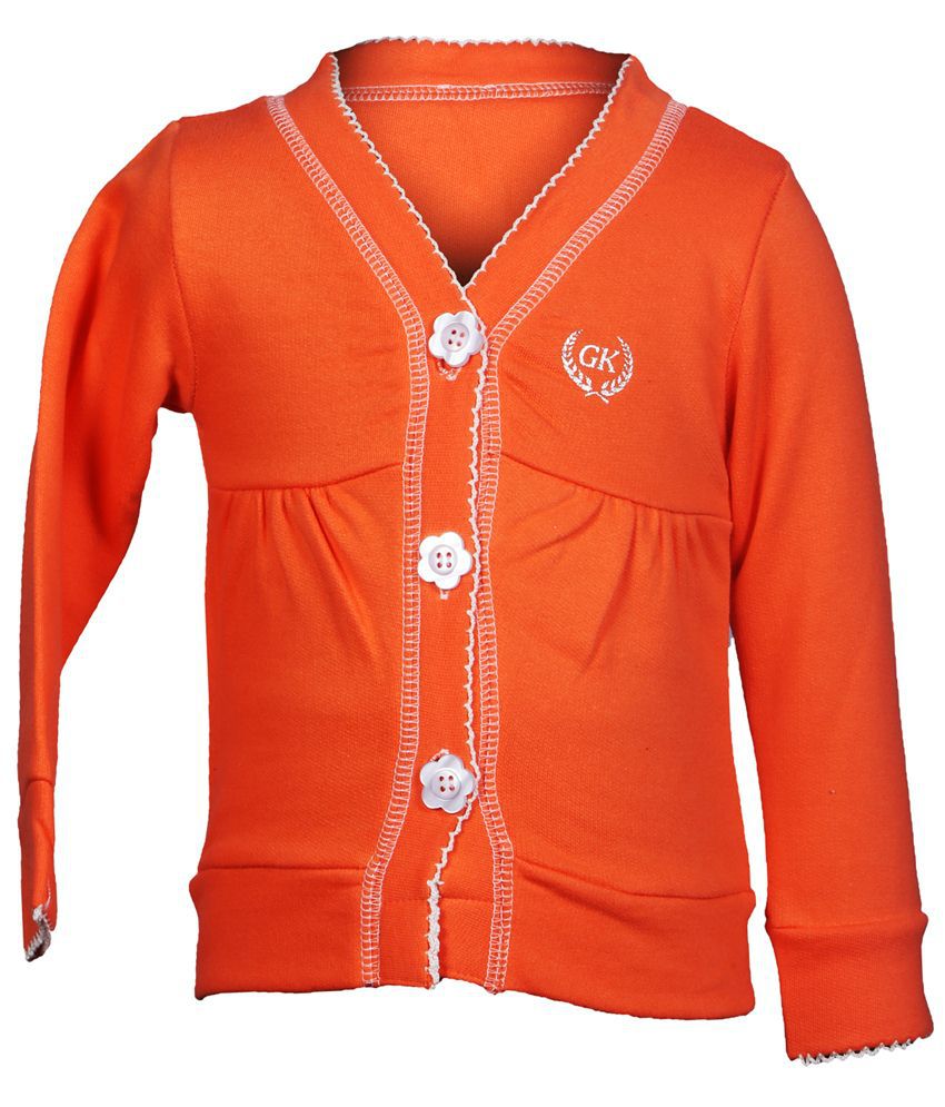     			Gkidz Orange Cotton Sweatshirt
