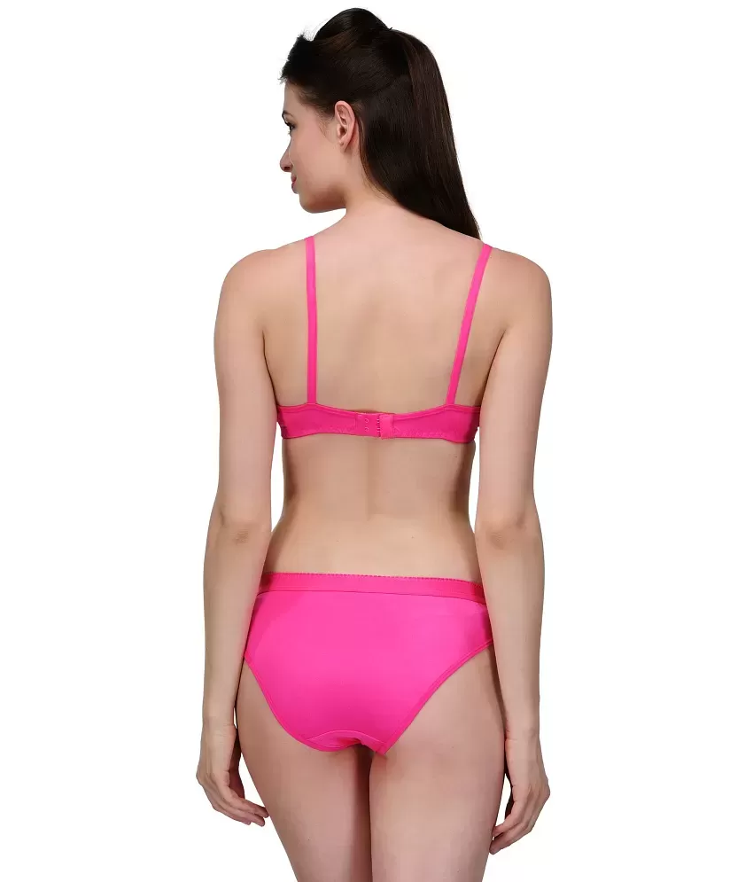 46% OFF on Urbaano Pink Bra & Panty Sets on Snapdeal
