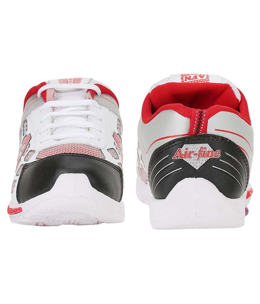 Air Fine Red and White Running Sports 