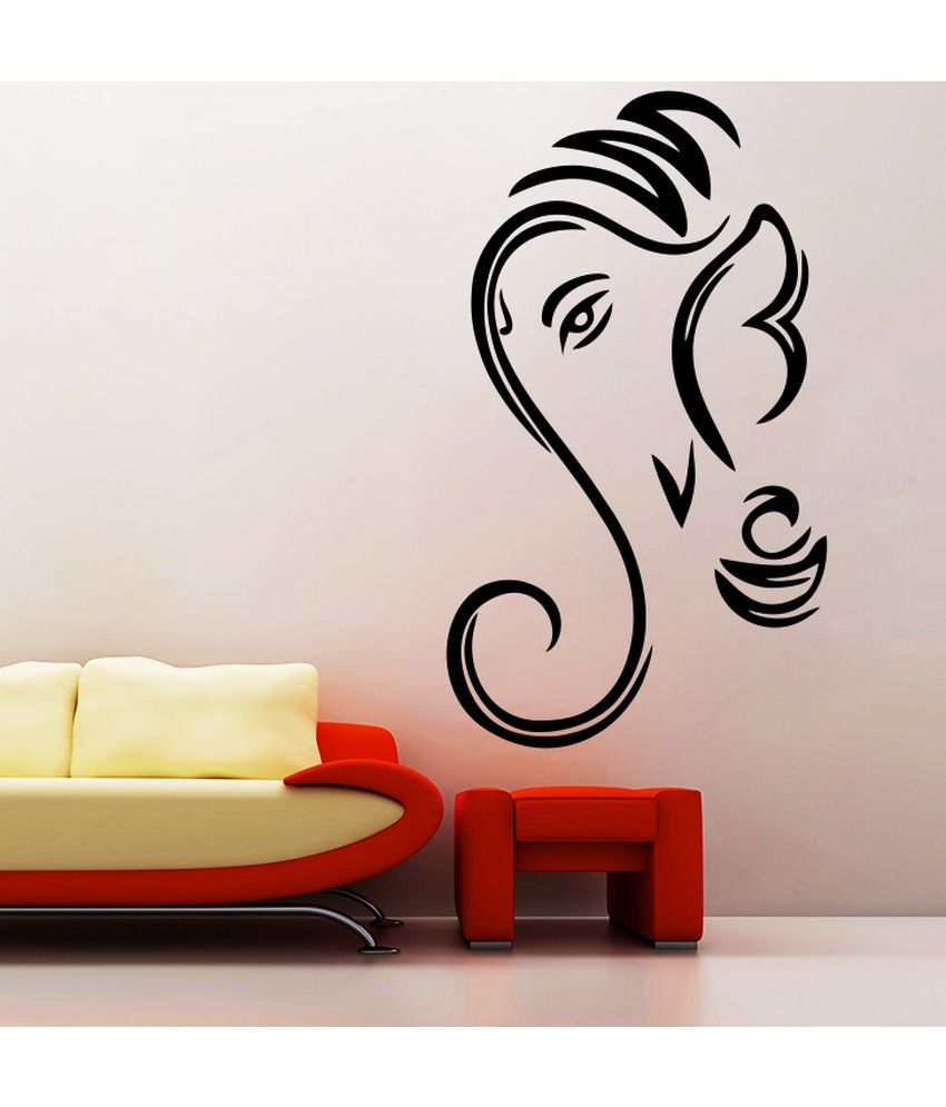  Decor  Kafe Decal  Style Ganesha  Outline Wall  Sticker  Buy 