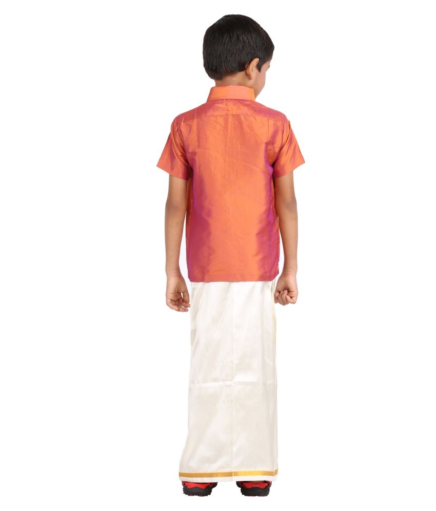 dhoti with matching shirt