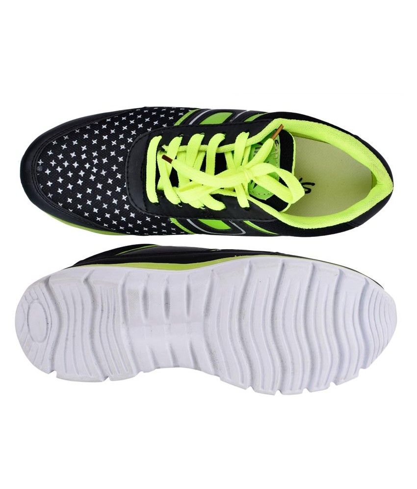 black non canvas shoes