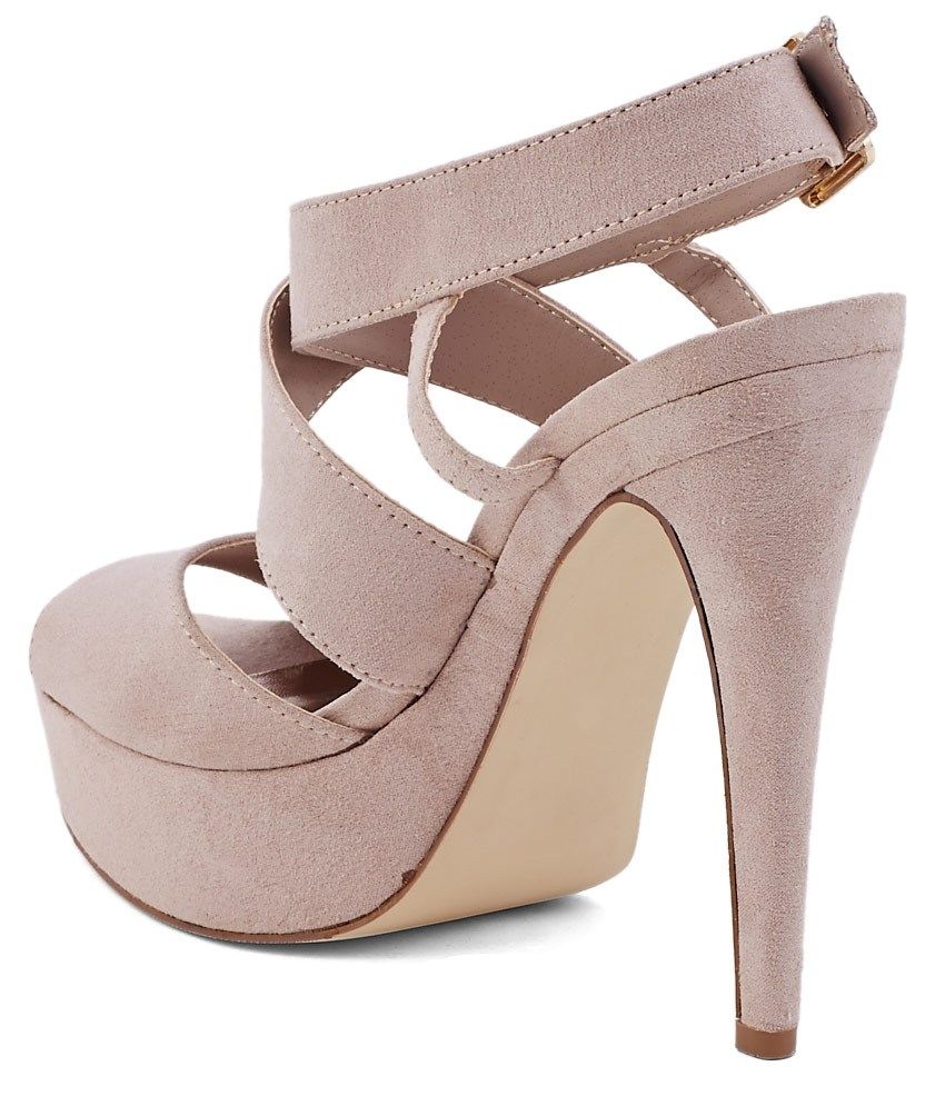 steve madden palie pointed heeled shoes in beige