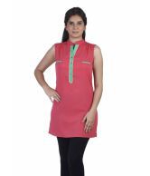 Soie Pink Poly Crepe Tunics