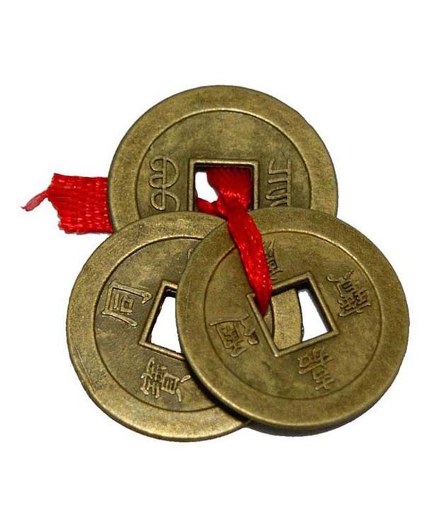     			Subh Store Feng Shui 3 Chinese Coins For Wealth & Goodluck