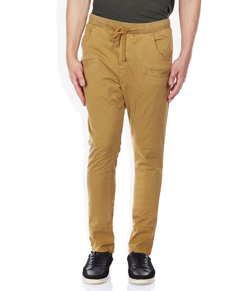 khaki side pocket trousers