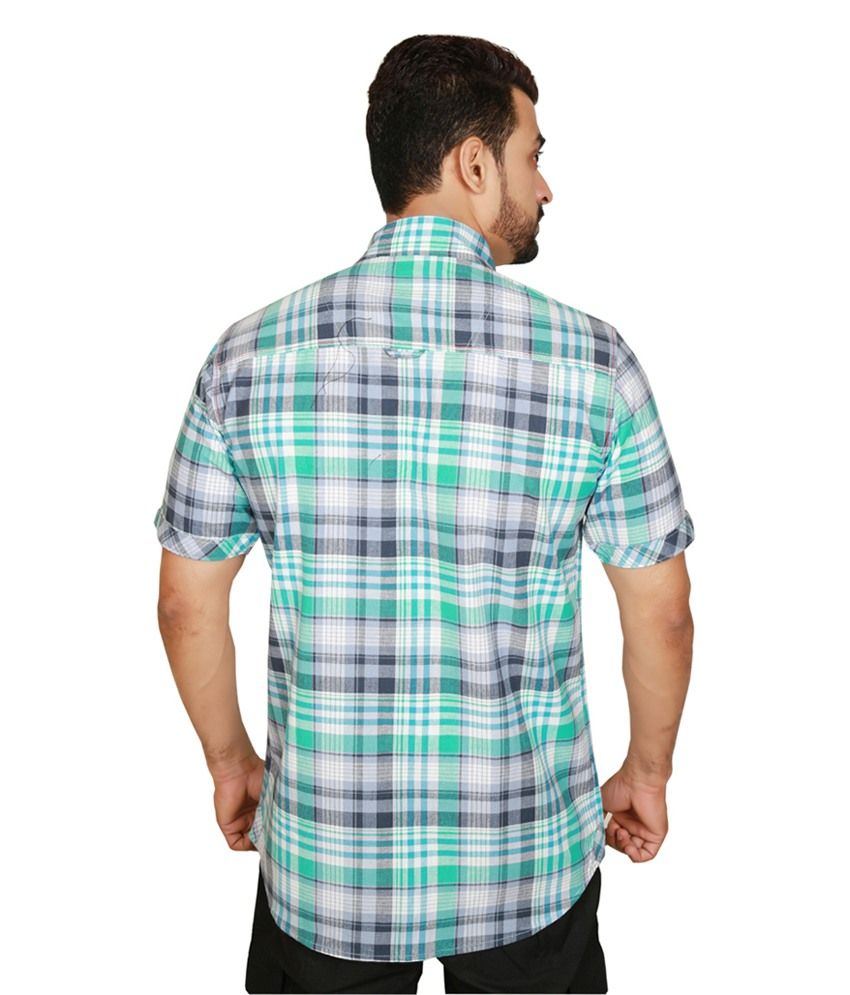 Wajbee Red, Blue and Green Men's Casual Shirts (Combo of 3) - Buy Wajbee Red, Blue and Green Men 