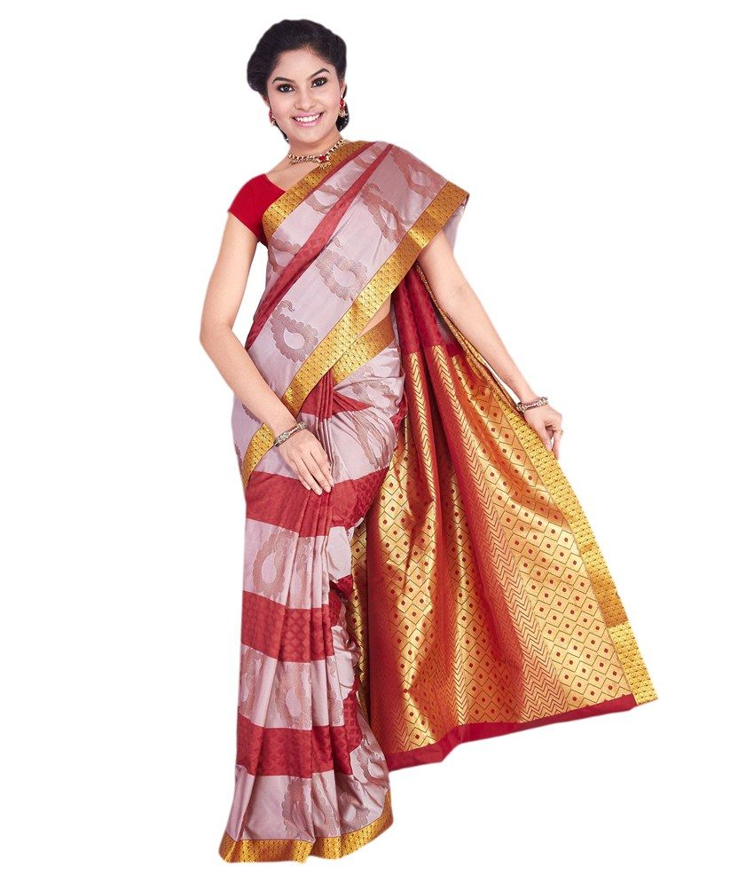 Annapurna Sarees Multicoloured Bangalore Silk Saree - Buy Annapurna ...