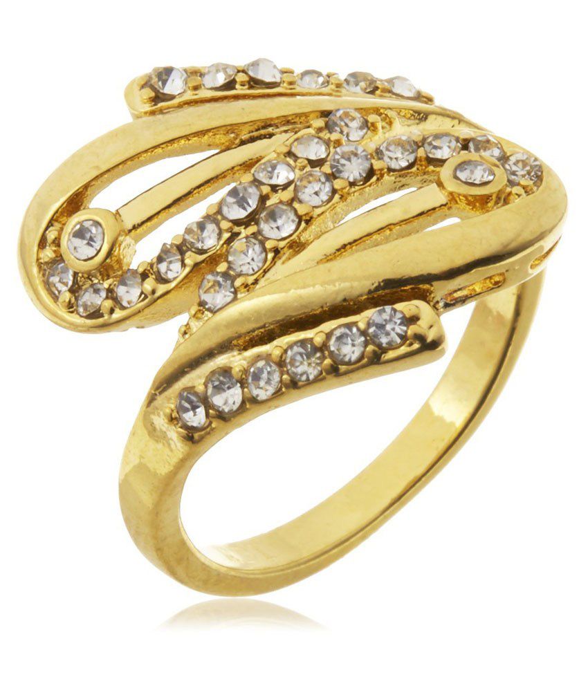 GB Jewellery 18Kt Gold Plated Ring: Buy GB Jewellery 18Kt Gold Plated ...