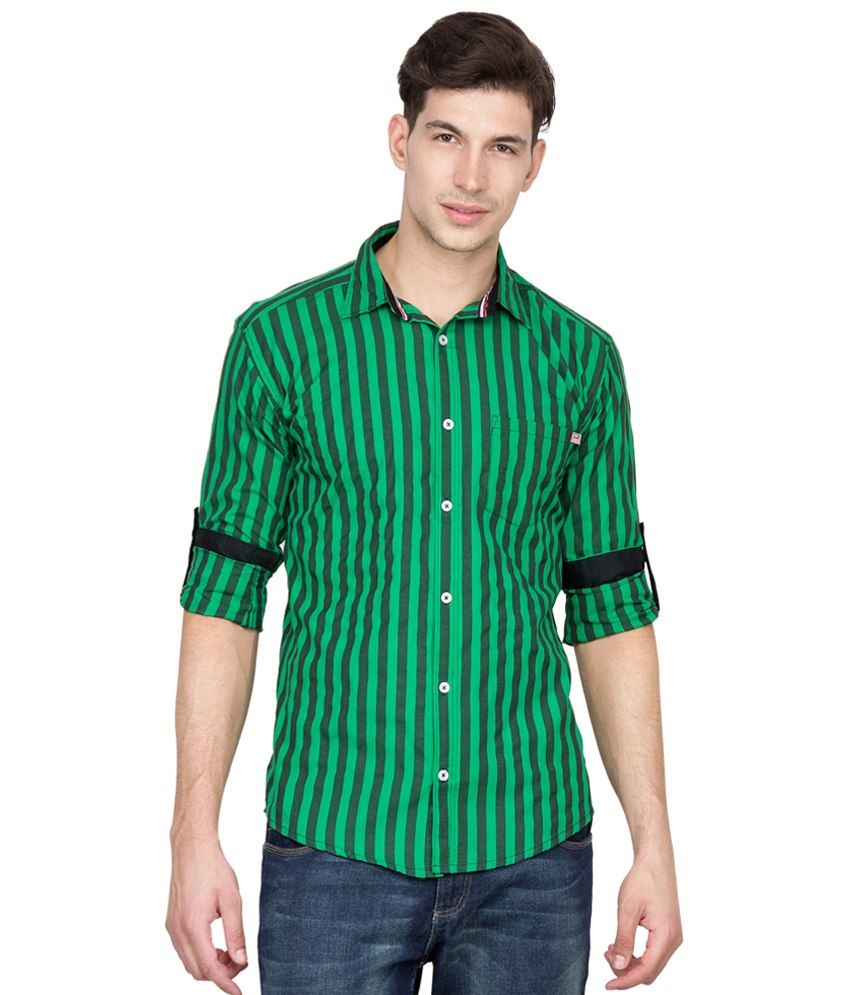 green and black shirt mens