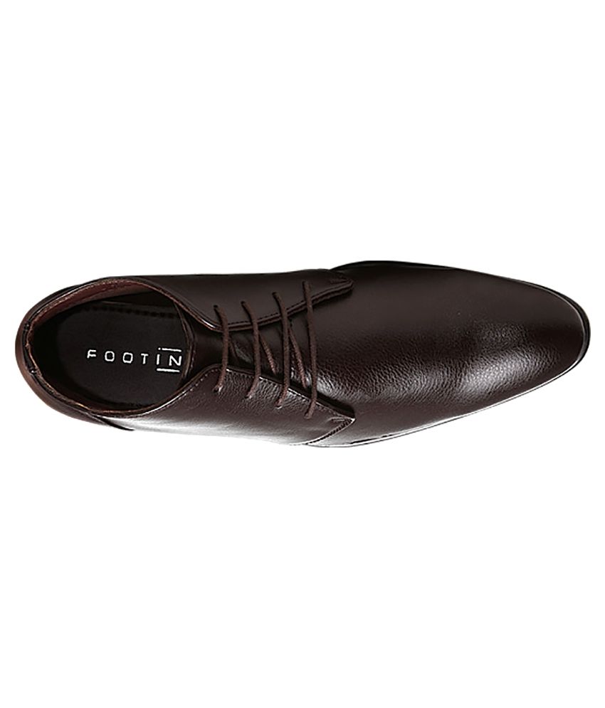Footin Brown Formal Shoes Price in India Buy Footin Brown