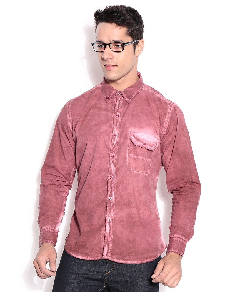 dark pink shirt men