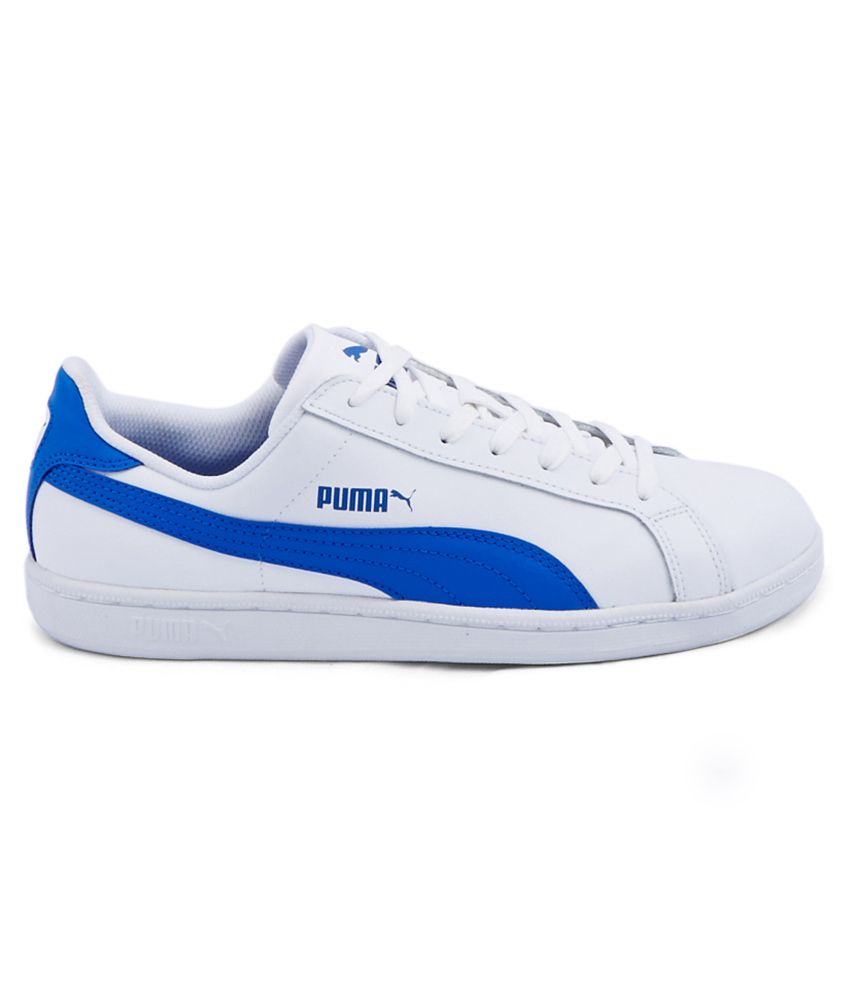 white blue puma shoes
