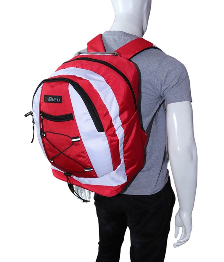 Bleu Trendy Red and White Backpack Buy Bleu Trendy Red and White