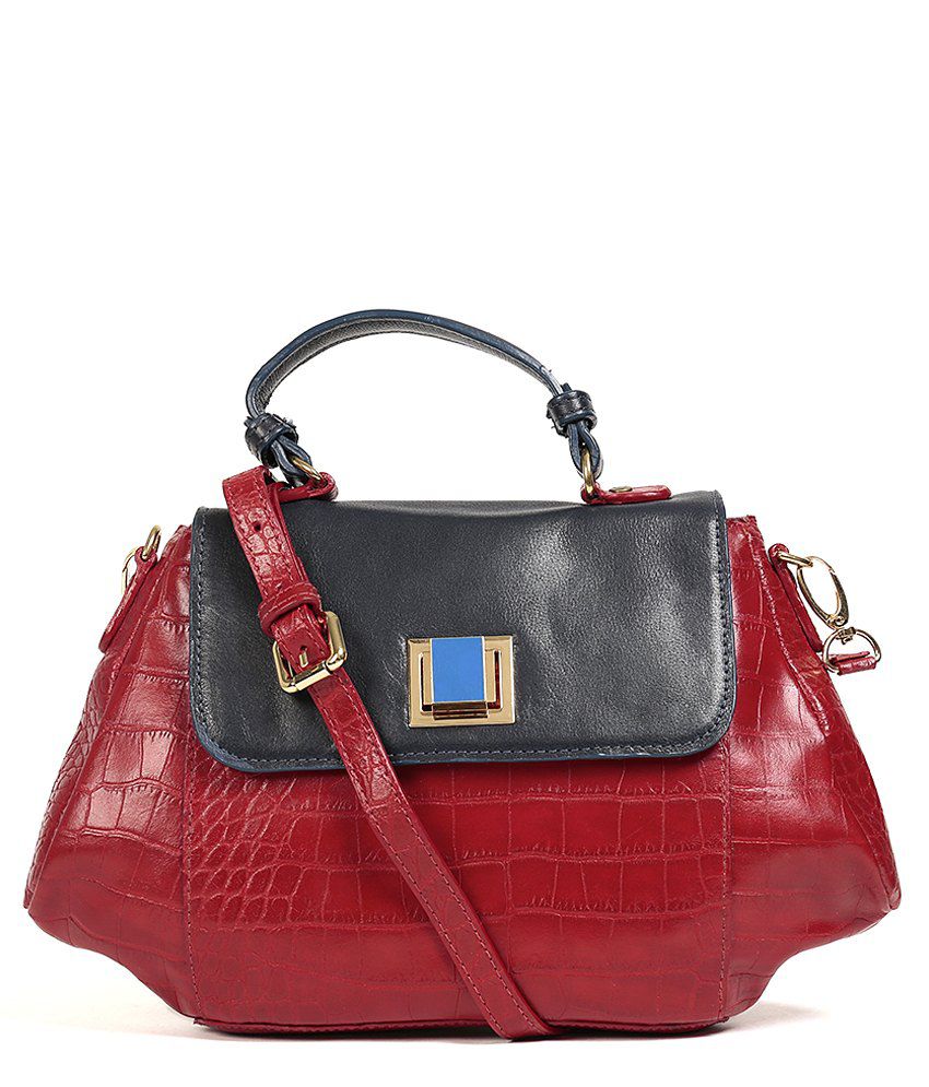 Hidesign Shibuya 01 Red Leather Sling Bag - Buy Hidesign Shibuya 01 Red Leather Sling Bag Online ...