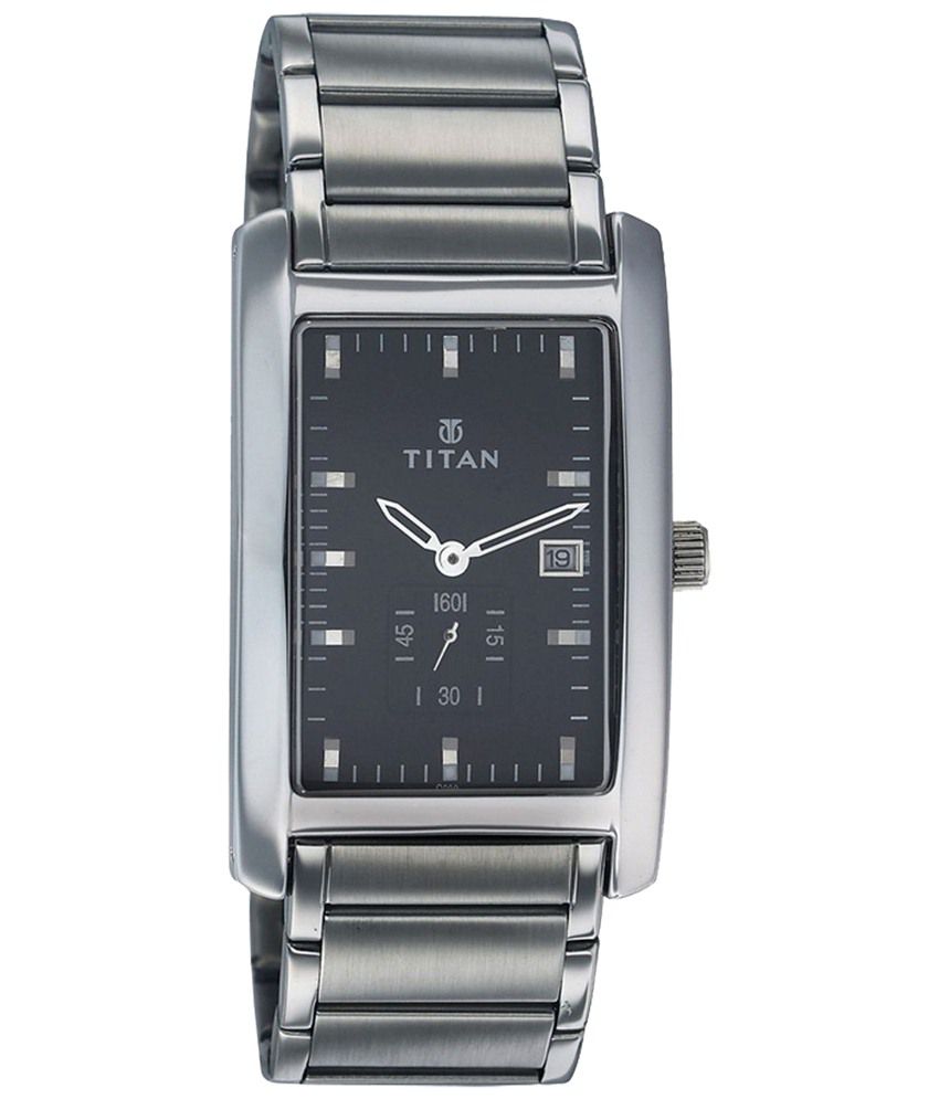 Titan Tycoon Black & Silver Wrist Watch for Men - Buy Titan Tycoon ...