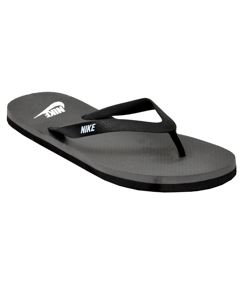 nike men grey flip flops