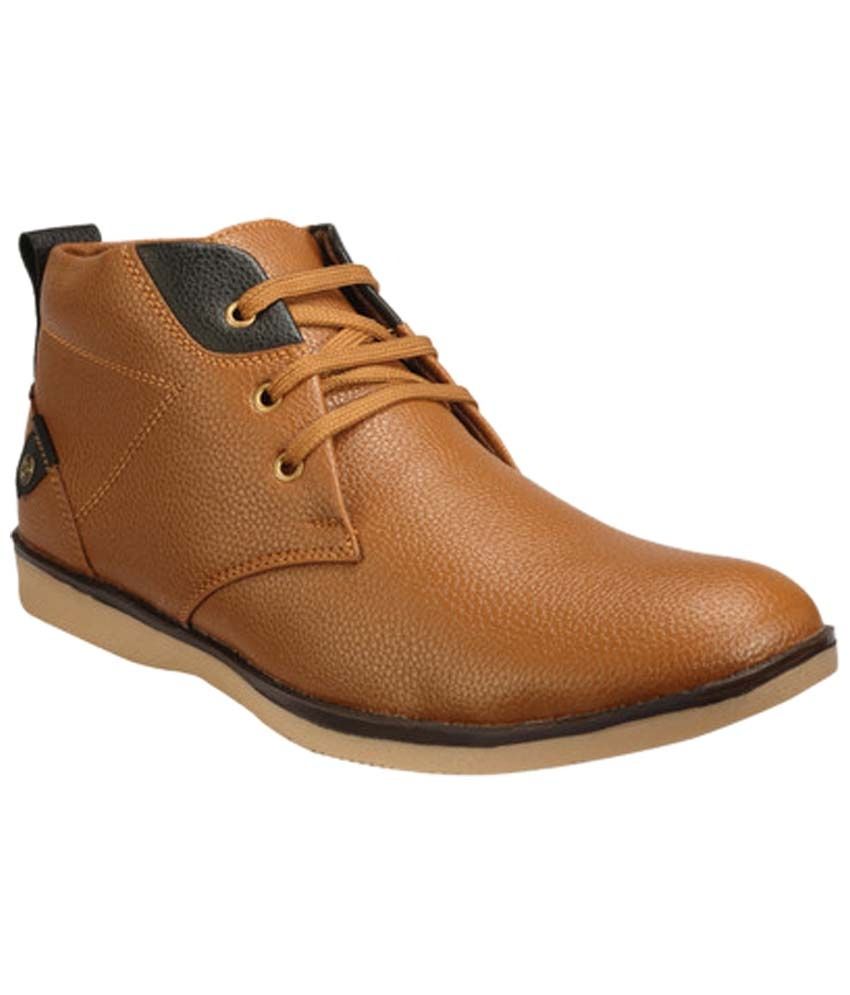 Superb Tan Smart Casual Shoes for Men 