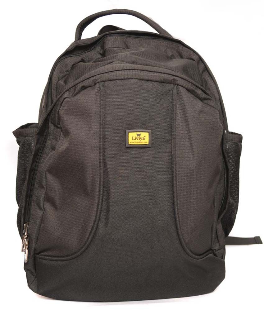 Liviya Black Laptop Compatibility Backpack For Men Buy Liviya Black