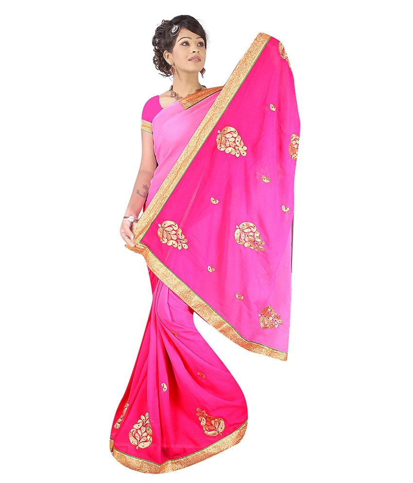 party wear pure chiffon saree
