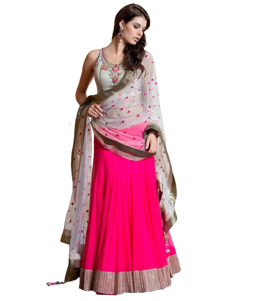 bank mobile change form icici number to Buy Georgette   Aashiyana Pure Lehenga Fashion Pink