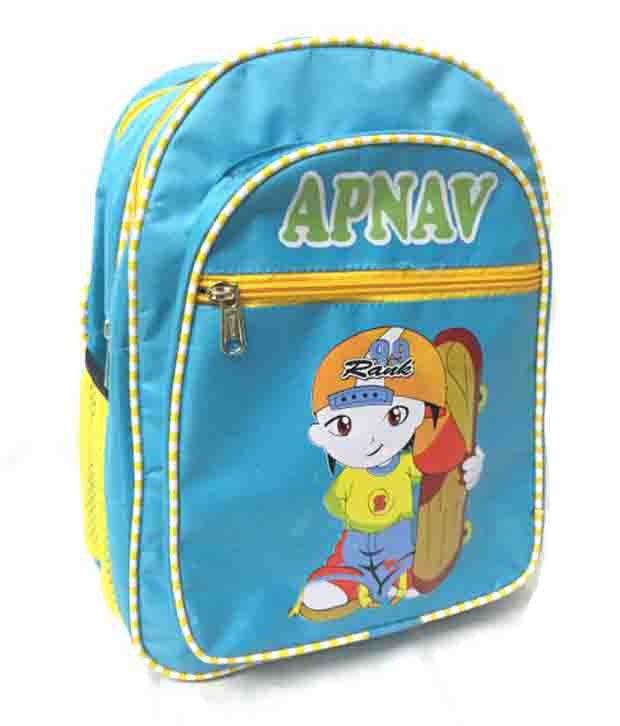     			Apnav Polyester 12 Ltrs Blue Kids School Bag