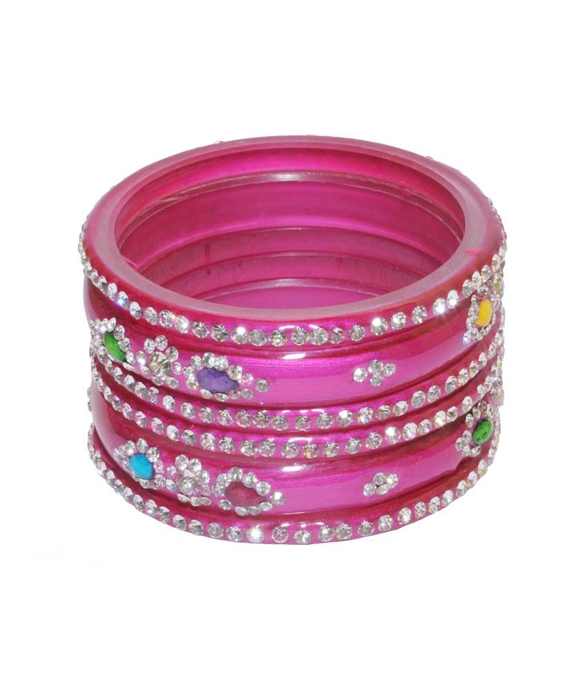 Darsh Kangan Pink Bridal Bangle Set Buy Darsh Kangan Pink Bridal