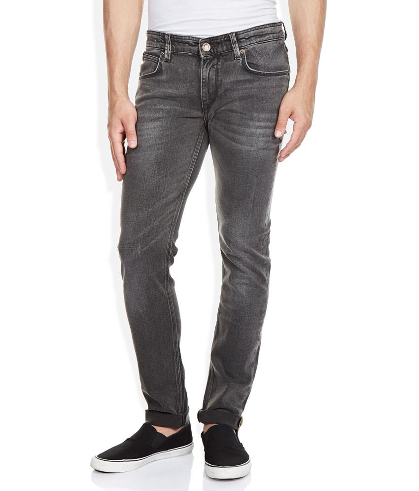 Route 66 Grey Light Wash Slim Fit Jeans - Buy Route 66 Grey Light Wash ...