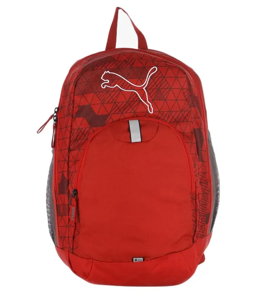 Puma red 2025 echo backpack