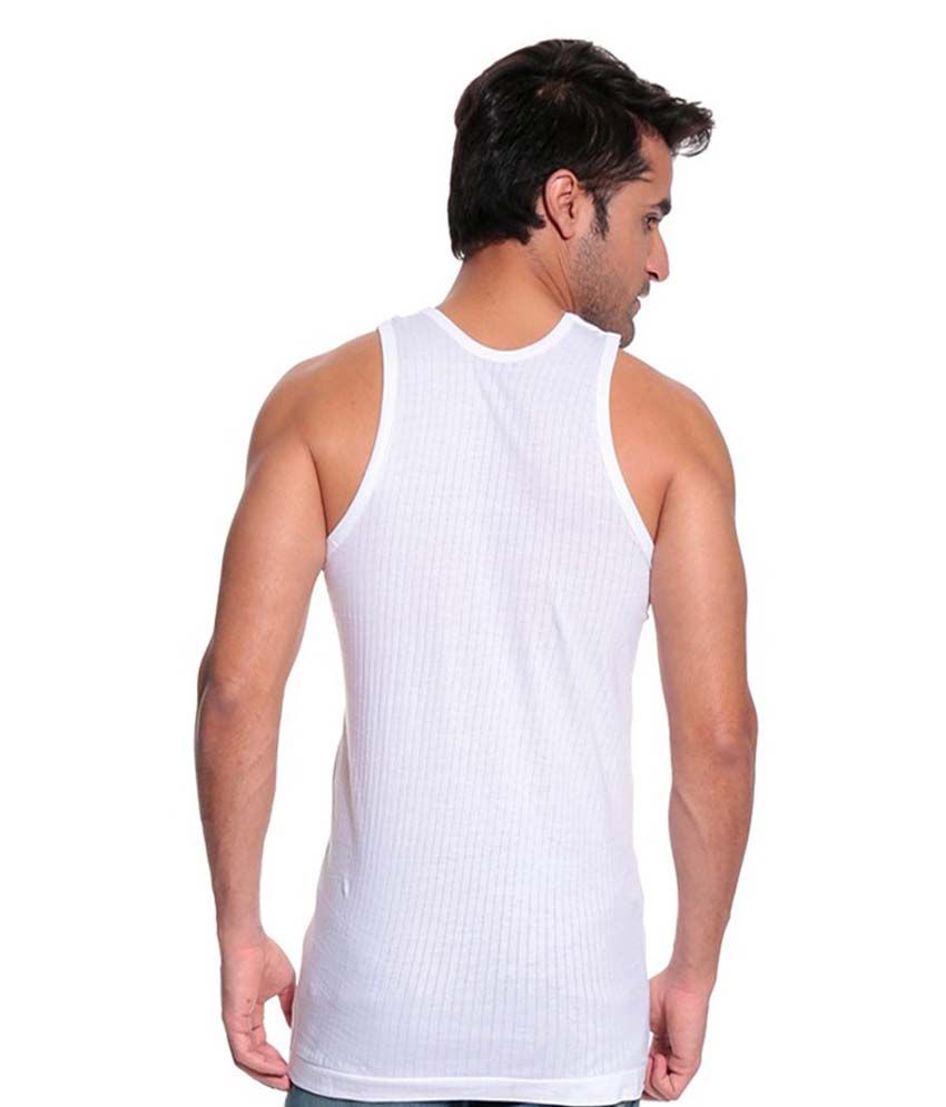 Tojo Margo White Cotton Cut Sleeve Vest Pack Of 8 Buy Tojo Margo