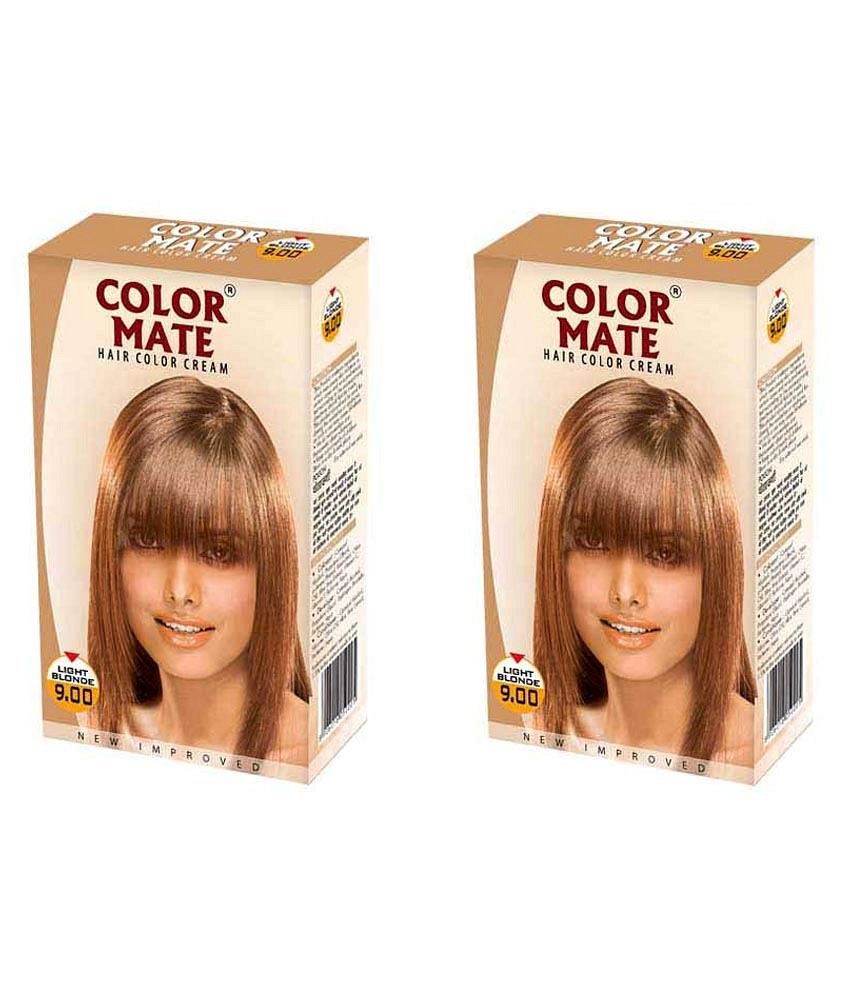 Color Mate Hair Color Cream - Light Blonde 130ml (Pack of 2): Buy Color  Mate Hair Color Cream - Light Blonde 130ml (Pack of 2) at Best Prices in  India - Snapdeal