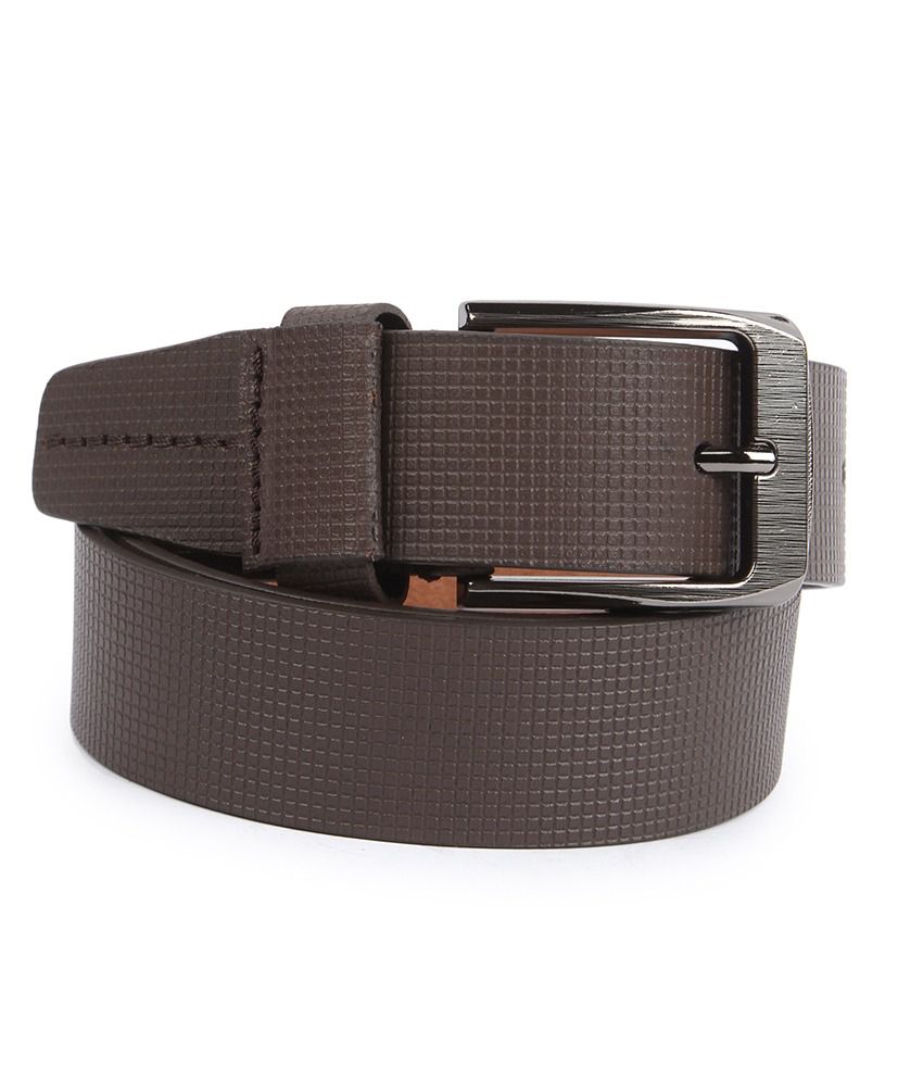 Waist Wire Brown Leather Pin Buckle Belt For Men: Buy Online at Low ...