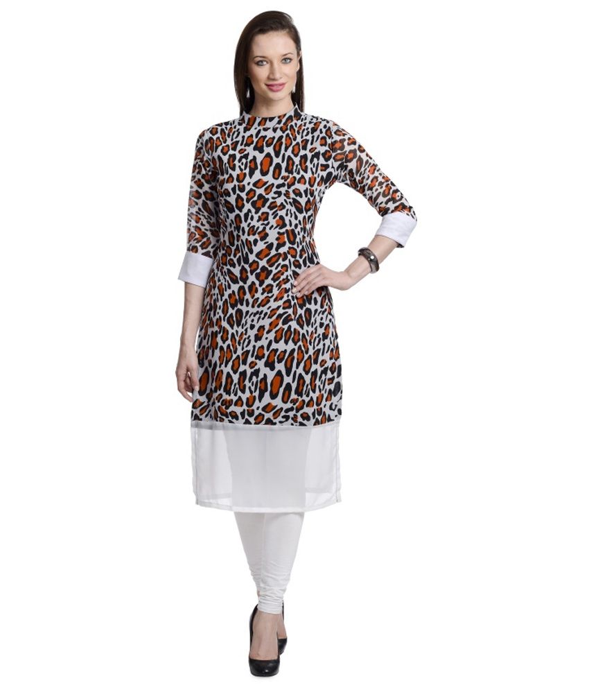 full sleeve georgette kurti
