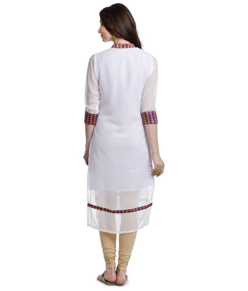 full sleeve georgette kurti