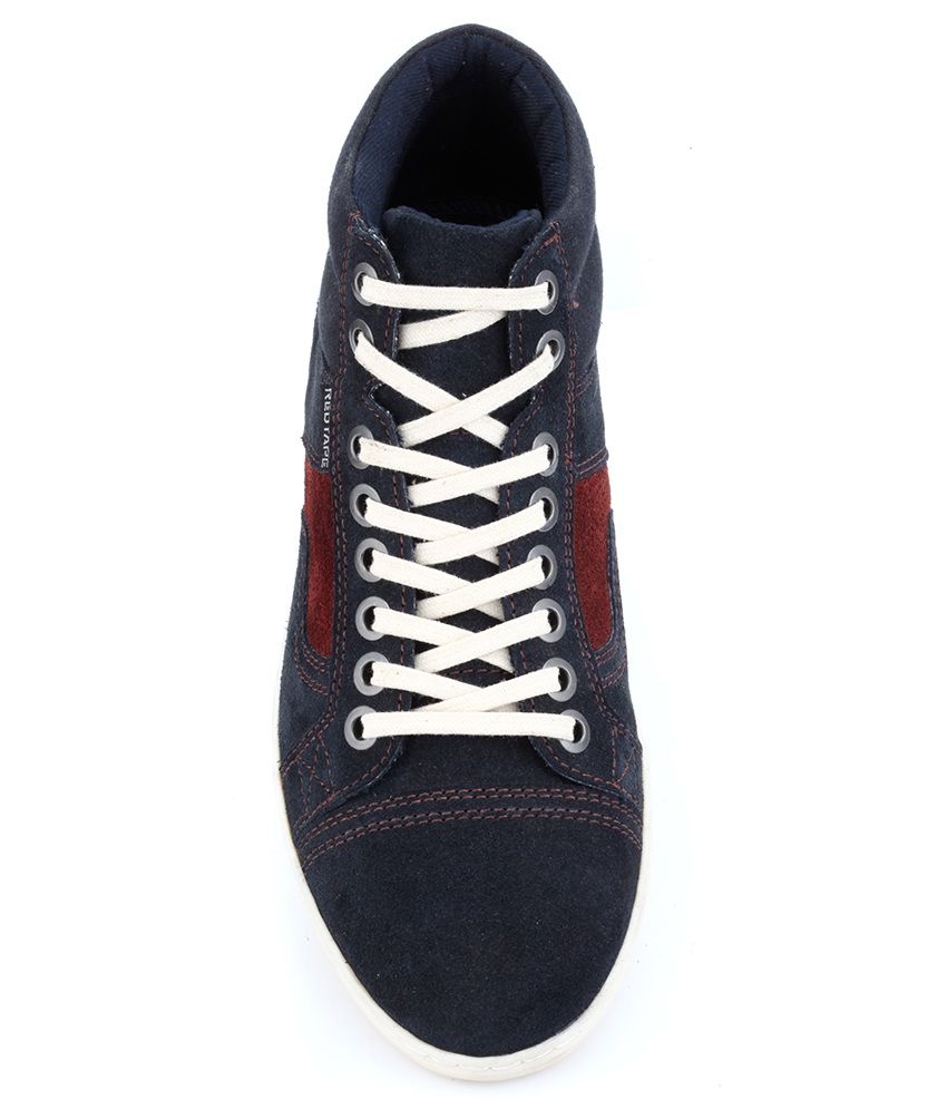 red tape blue shoes