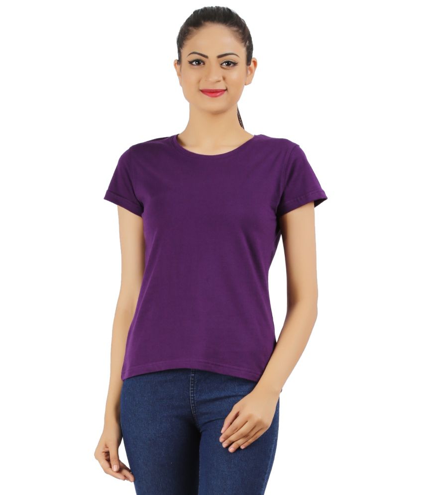 Buy Ap'pulse Purple Cotton Tees Online at Best Prices in India - Snapdeal
