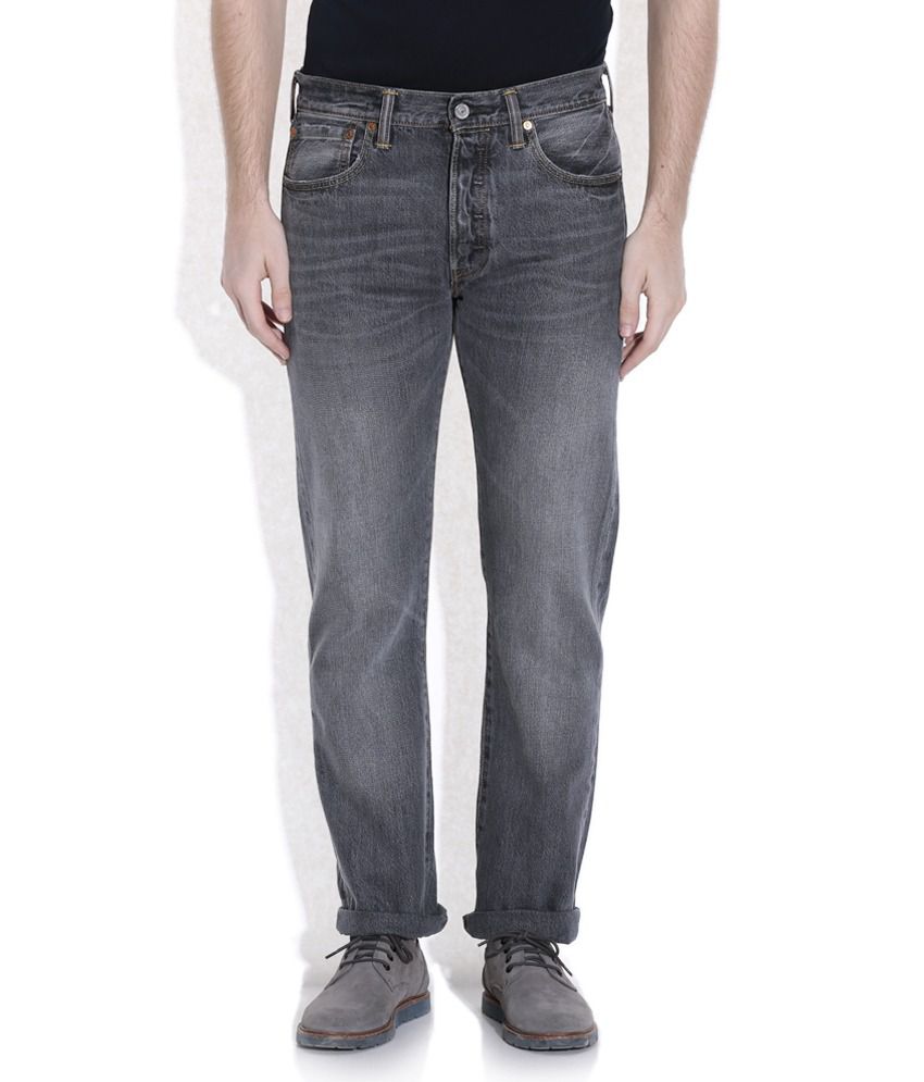 Levis Gray Faded Jeans 501 - Buy Levis Gray Faded Jeans 501 Online at ...