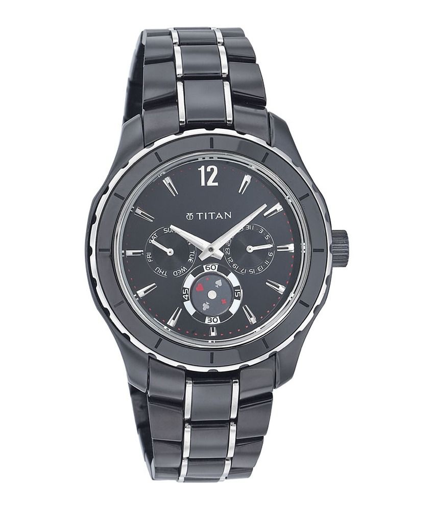 Titan Black Metal Analog Party-Wedding Watch NF9452KD01J - Buy Titan