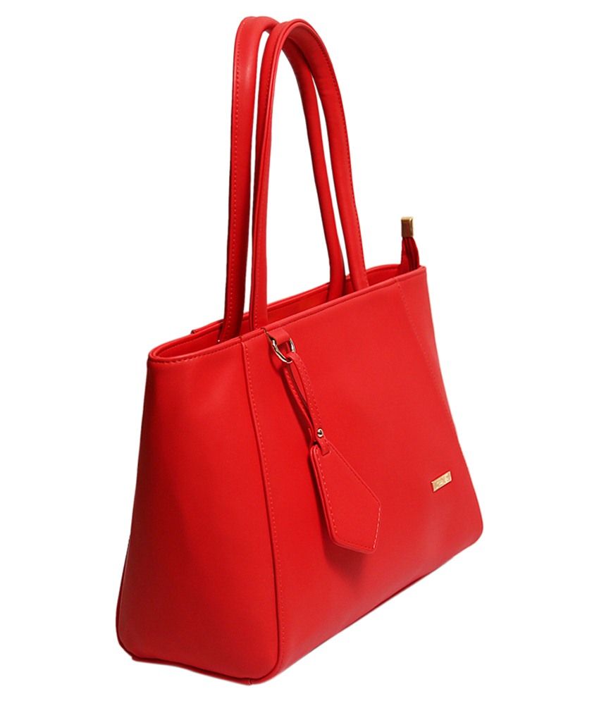 Wenz Designer Red Leather Hand Bags - Buy Wenz Designer Red Leather ...