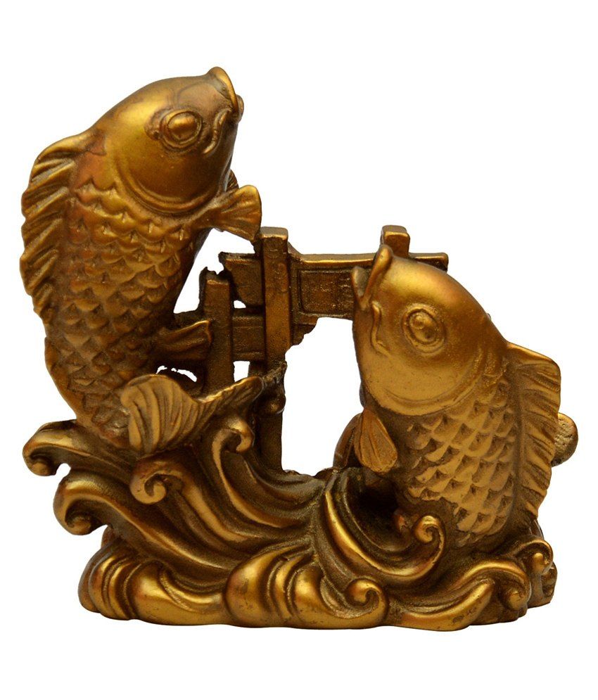     			Vashoppee Fish For Good Luck And Prosperity Or Double Fish Showpiece