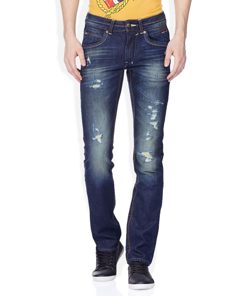 Ed Hardy Blue Slim Fit Jeans - Buy Ed Hardy Blue Slim Fit Jeans Online ...