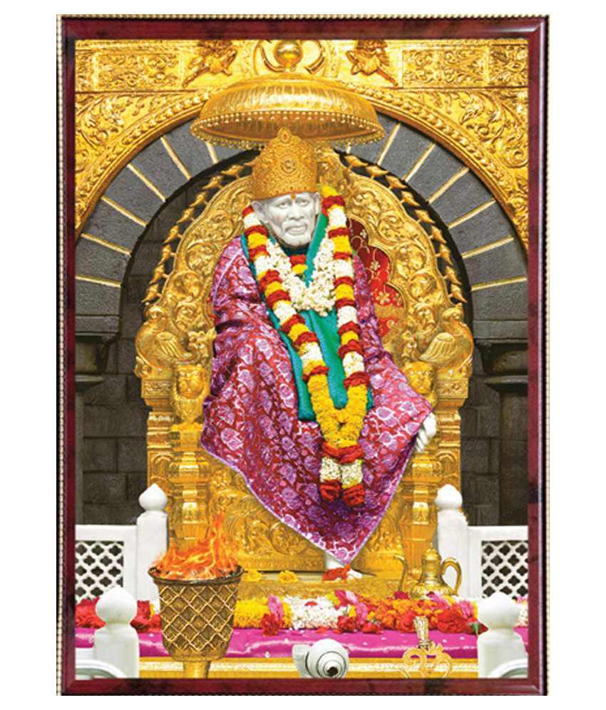 Pictoreal Multicolour Sai Baba 3D Photo Frame: Buy Pictoreal Multicolour Sai  Baba 3D Photo Frame at Best Price in India on Snapdeal