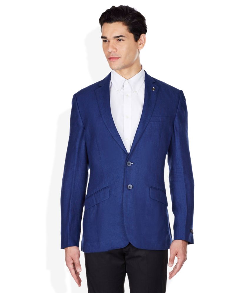 raymond blue coat pant
