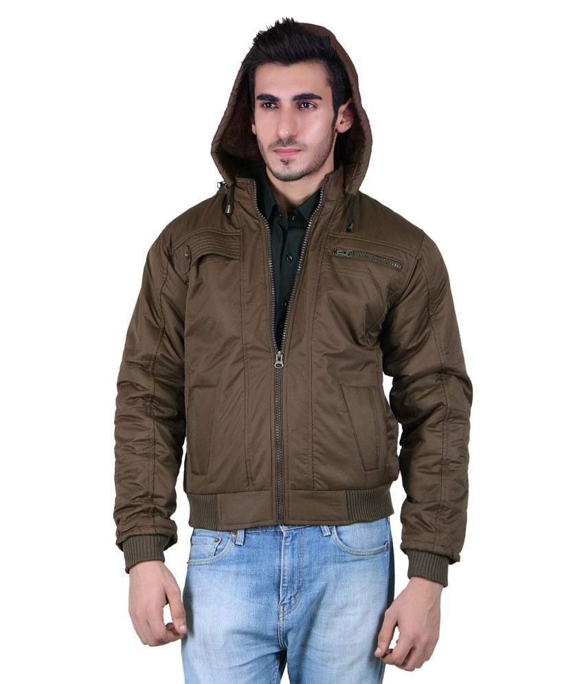 Unifit Brown Nylon Casual Jacket - Buy Unifit Brown Nylon Casual Jacket ...