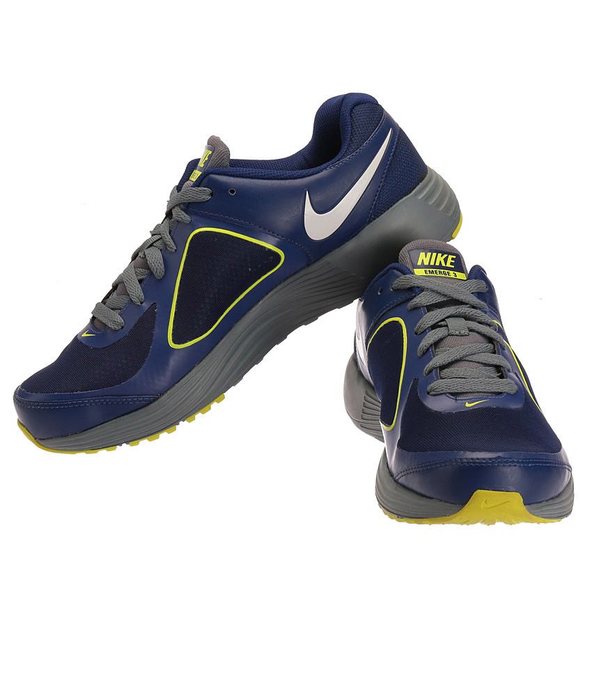 nike blue emerge in running sports shoes nike blue emerge in running sports shoes