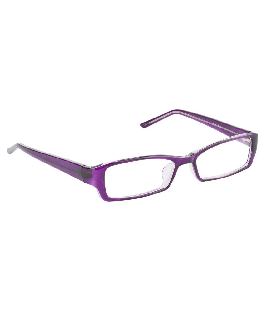 Glitters Purple Rectangle Full Rim Medium Eyeglasses Buy Glitters