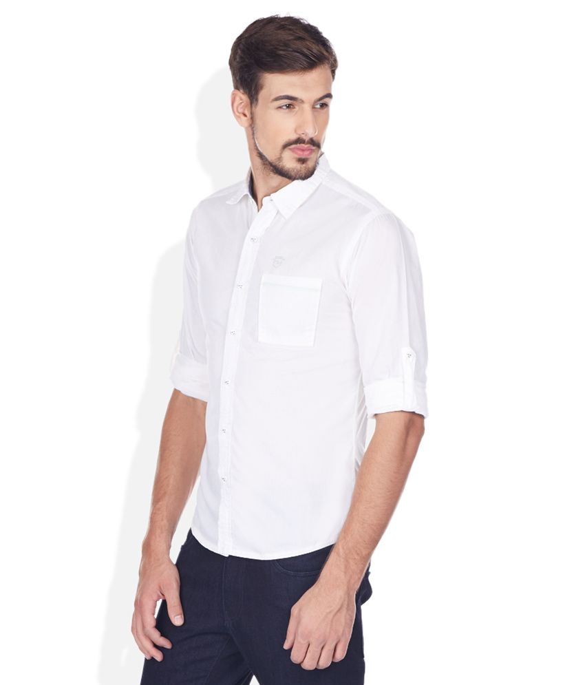 Spykar White Shirt - Buy Spykar White Shirt Online at Best Prices in ...