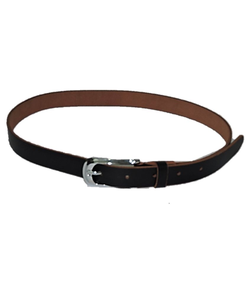 PI Black Leather Pin Buckle Belt: Buy Online at Low Price in India ...
