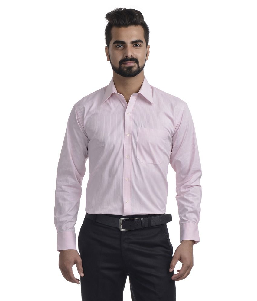 Light Pink Cotton Formal Shirts - Buy Light Pink Cotton Formal Shirts ...